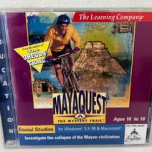 MayaQuest The Mystery Trail PC Social Studies History Game CD 1995